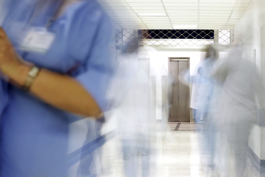 Pracownicy szpitala pikietowali w sprawie podwyżek