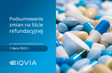 IQVIA o zmianach na liście refundacyjnej oraz w programach lekowych dla obwieszczenia obowiązującego od 1 lipca 2022 roku