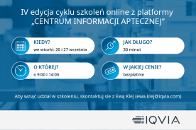 IQVIA: Centrum Informacji Aptecznej - szkolenie dla farmaceutów